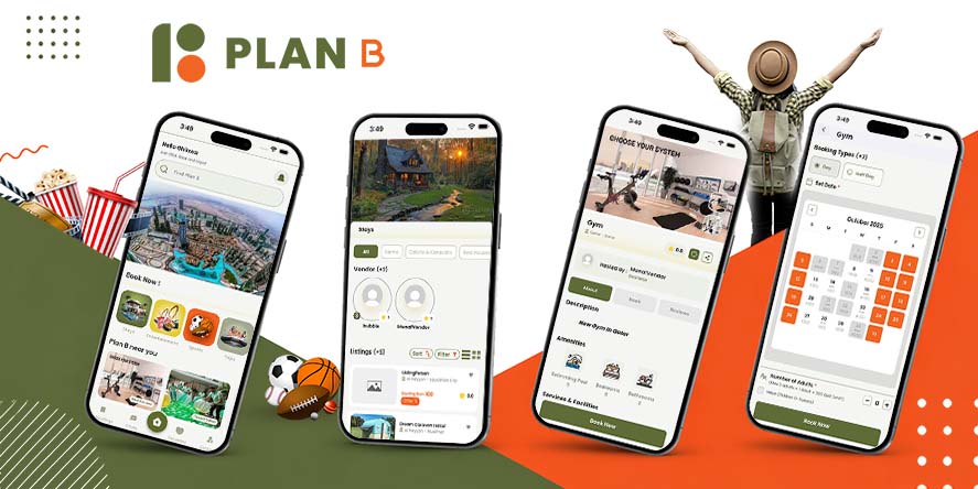 Plan B Mobile App designed by Dream Web Development
